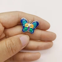 10 x blue enamel monarch butterfly charm designer colorful jewelry making accessories animal necklace pendant 1723mm fs j2 1120