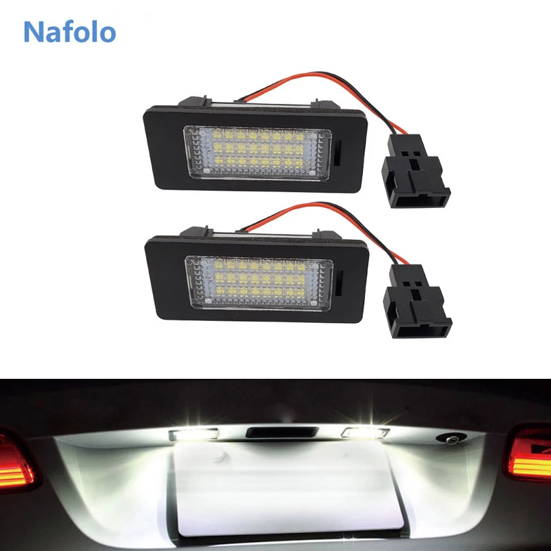 2X автомобиля светодиодный номер Подсветка регистрационного номера лампа 12V для