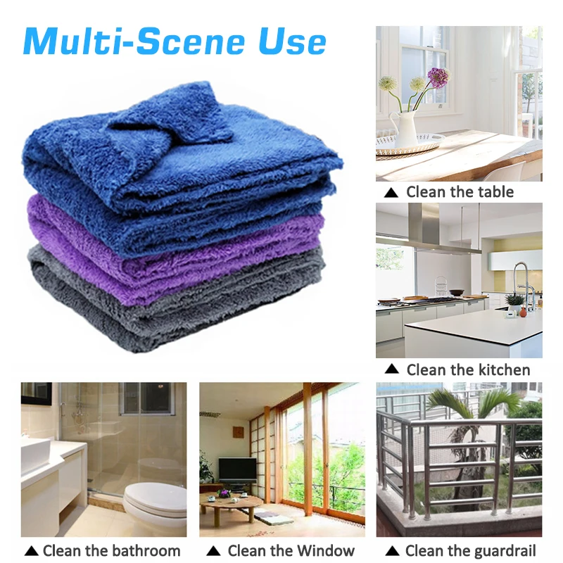 microfiber towel car interior dry cleaning kitchen towels car wash supplies home appliance auto detailing rag products tools free global shipping