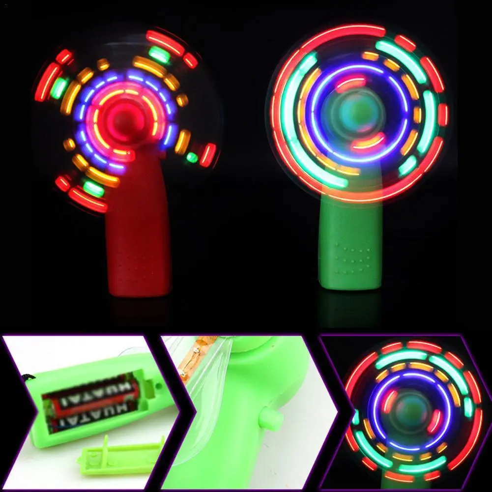 

Миниатюрная портативная игрушка Монтессори со светодиодной подсветкой, Яркий светящийся веер, интересная игрушка для детей, для путешеств...