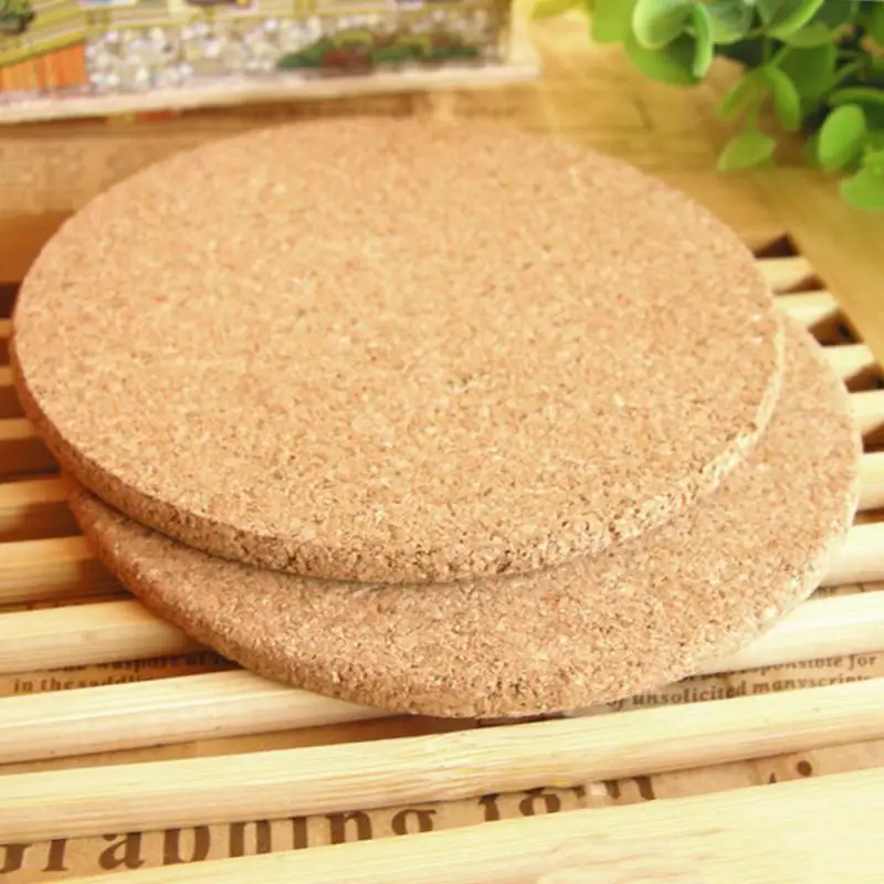 

10/50Pcs Natural Corks Coaster Heat Resistant Cup Mat Coffee Tea Hot Drink Placemat Dining Table Kitchen Accessories posavasos