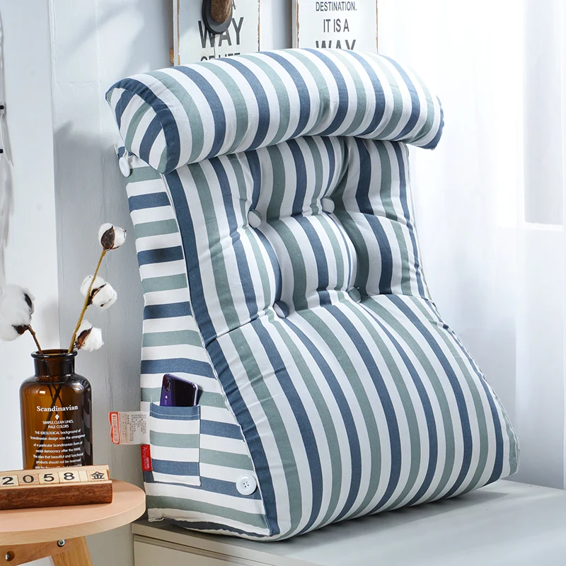 Большая прикроватная Подушка мягкая треугольная сумка решетка для хлеба круглый