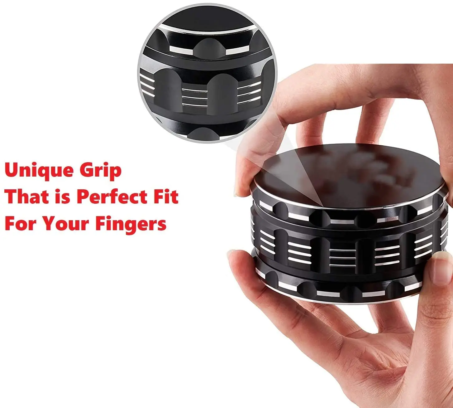 

4 Layer Polygonal Aluminum Alloy Herb Grinder 63mm Polygonal Spice Weed Tobacco Smoke Grinders For Men Smoking Accessories