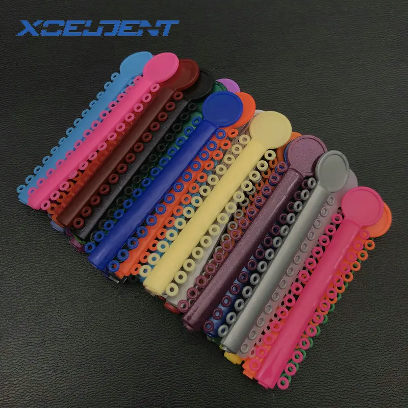 Для выведения токсинов 40 шт в 1 пакет Стоматологическая эластомерный Лигатура