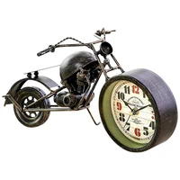 retro metal motorcycle clock unique motorbike model exquisite desktop decorative sport alarm clock birthday gifts