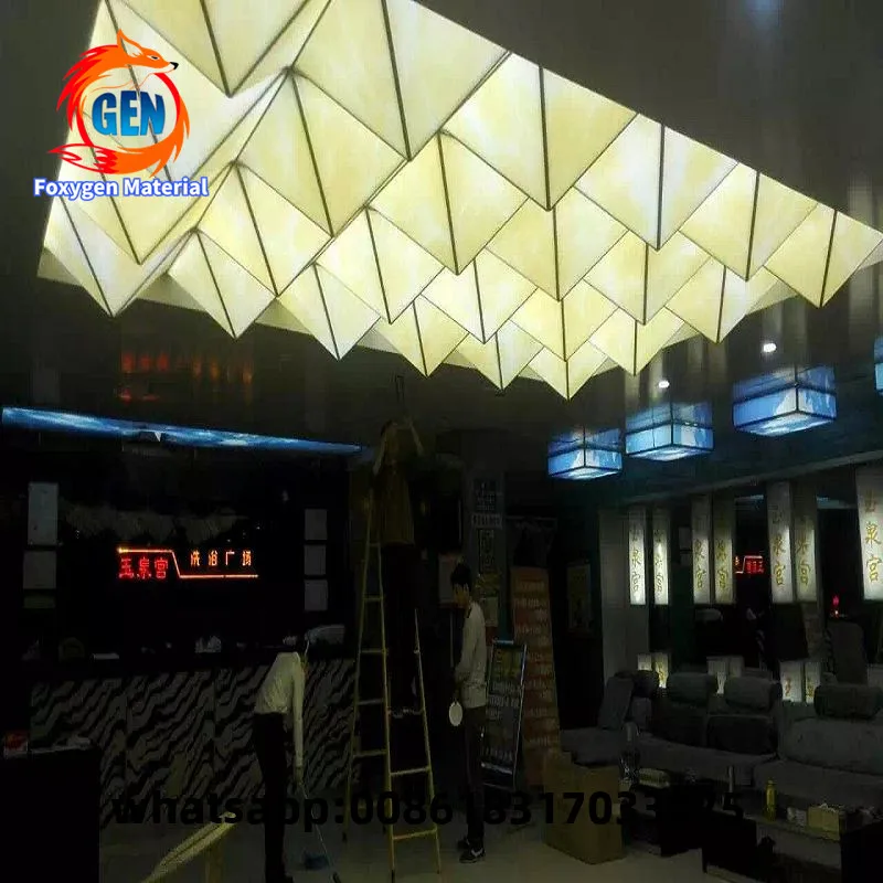 

Interior Decoration Materials White Translucent PVC Stretch Ceiling Film