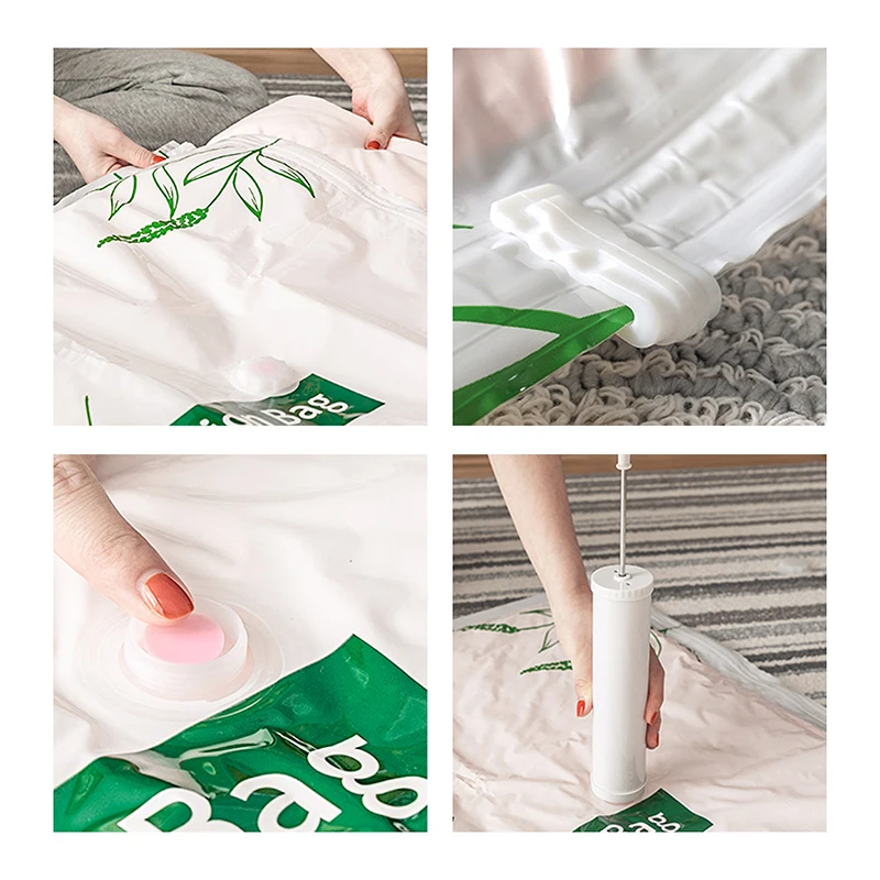 

New Convenient Vacuum Bag Storage Organizer Clothes Quilt Seal Compressed Travel Saving Space Bags Packing Cute Pattern Bags