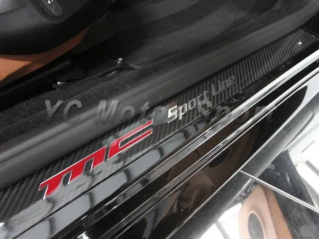 Автомобильные аксессуары сухой порог из углеродного волокна подходит для 2008 2013