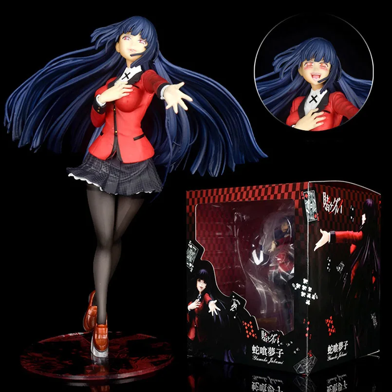 

22cm Anime Gambling Figure Jabami Yumeko PVC Action Figure Model Collectible model Toys Kid Gift