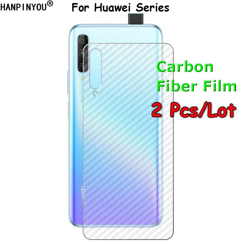2 шт./лот для Huawei P smart Pro Y6s 2019 / Y9S Honor 20 20i 10i Nova 5T 3D задняя пленка из углеродного