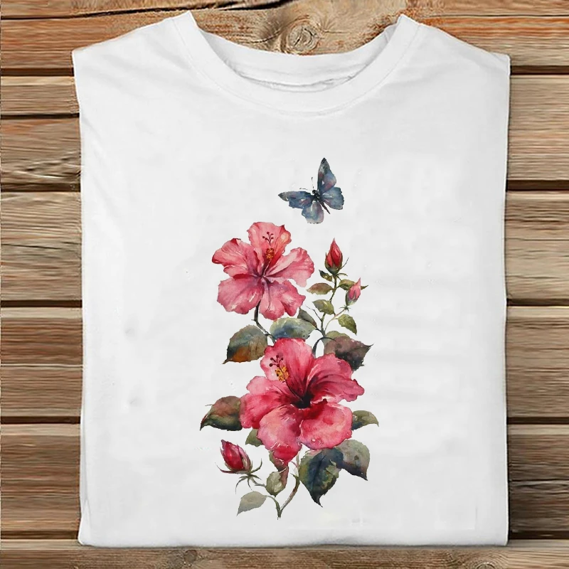 

FIXSYS Summer New Fashion Ladies Short Sleeve Tshirts 90S Girls Casual Tops Tee I Care Letters Printed Women T-shirt