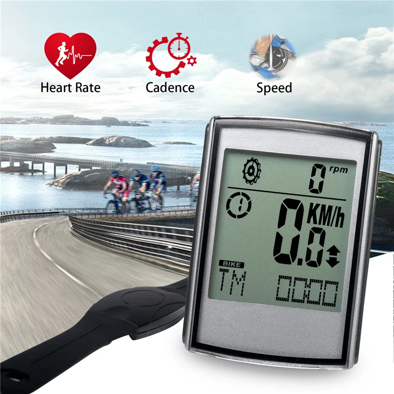 Bluetooth-компьютер велосипедный BIKINK с функцией измерения частоты сердцебиения и