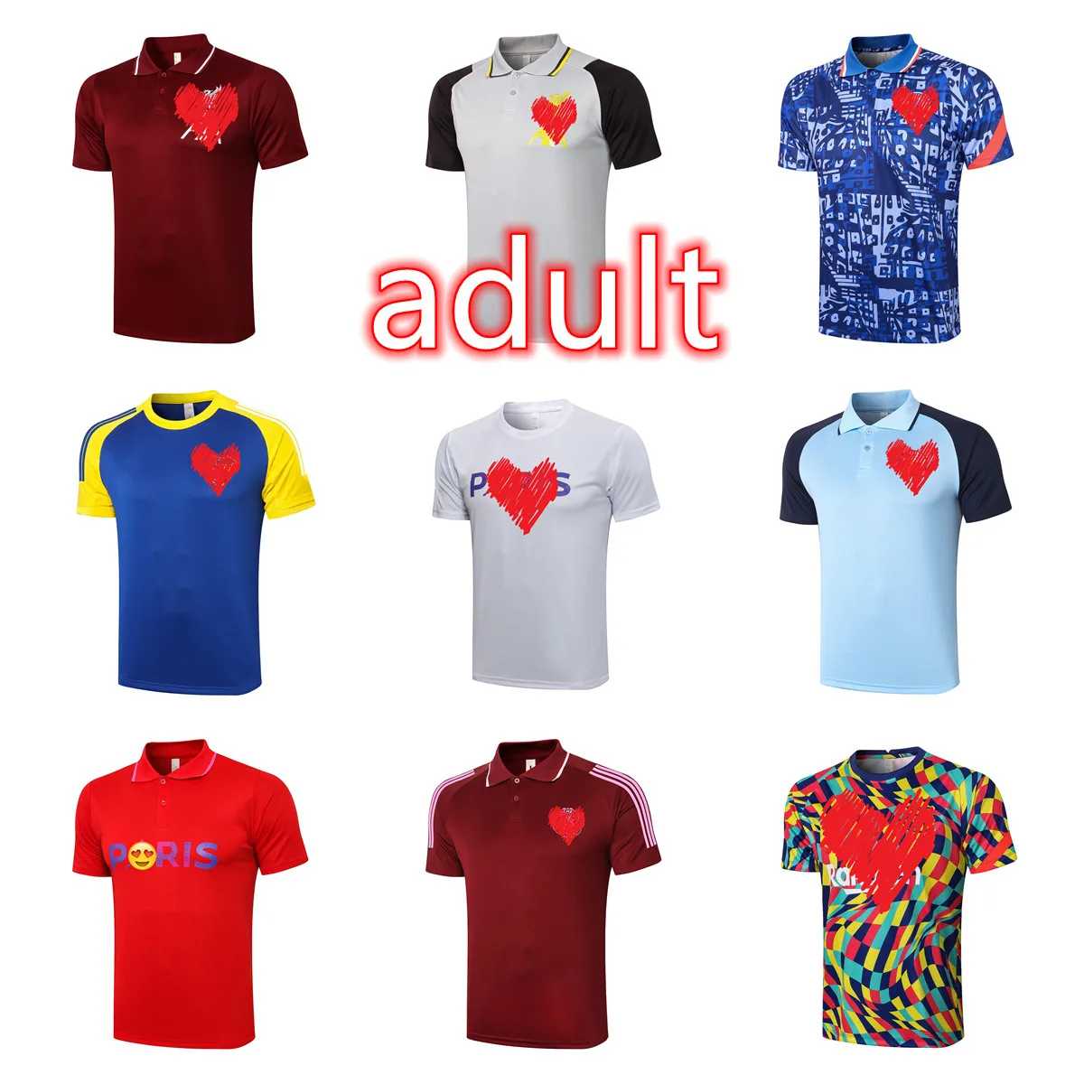 

2122 psg adulto manga curta conjunto de treino de futebol paris mtappe lucas casa treinamento terno