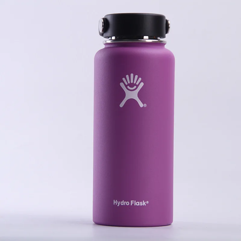 Violet Гидрофляга бутылка воды Фрост 32 унции Hidro фляжка сиреневый 40 унций Hyrdoflask 18 унций дропшиппинг Рождественский подарок - Цвет: Violet