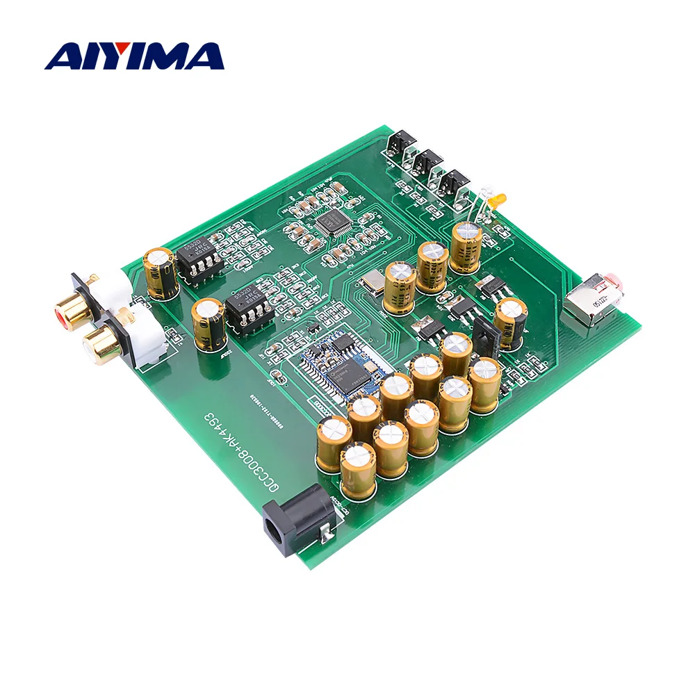 AIYIMA QCC3008 Bluetooth 5 0 декодер аудио Плата DAC AK4493EQ декодирование Op Amp IRC5532 Поддержка