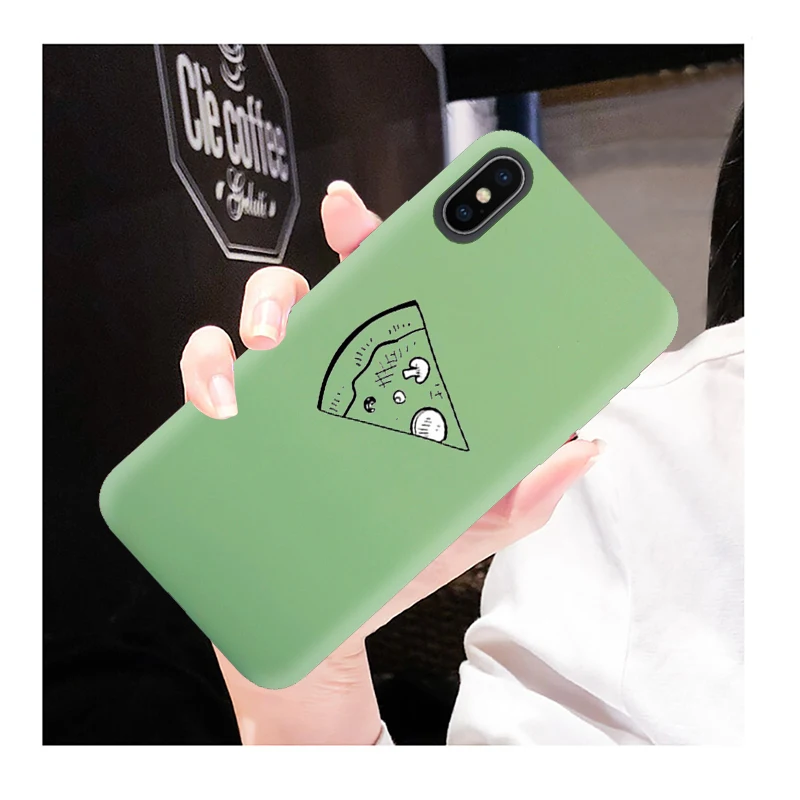Чехол для пиццы Best Friends samsung Galaxy S10 S9 S8 S7 S6 Plus Edge силиконовый черный чехол Мягкая