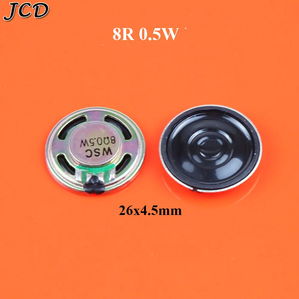 JCD 8R 0 5 Вт 8 Ом круглый динамик громкий ЗУММЕР кольцо диаметр 20 мм 23 26 30 32 40 50