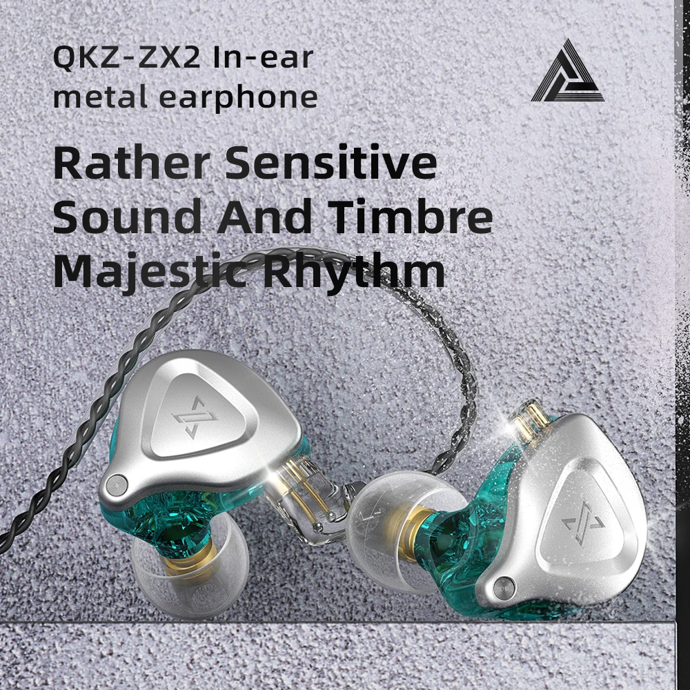 Металлические наушники QKZ ZX2 1DD ZSN Pro X HIFI басовые наушники-вкладыши монитор