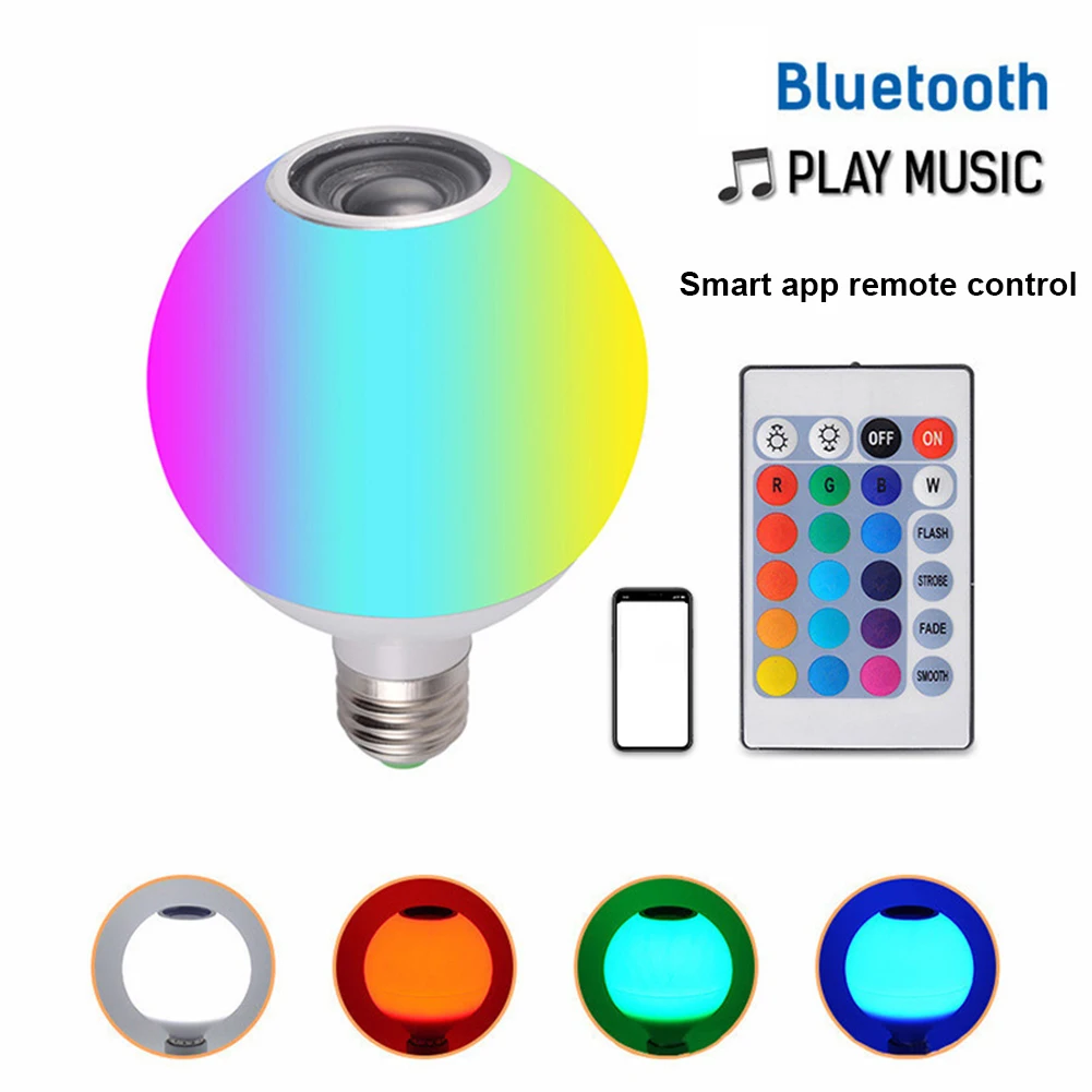 40 Вт Светодиодный светильник E27 RGB Bluetooth-совместимый музыкальный потолочный