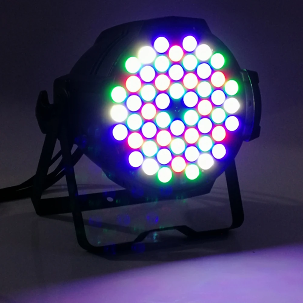 

12pcs/ 54x3w rgbw led par lights dmx par led light flat par profession disco lighting equipment