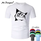 Футболка МужскаяЖенская хлопковая с круглым вырезом и коротким рукавом