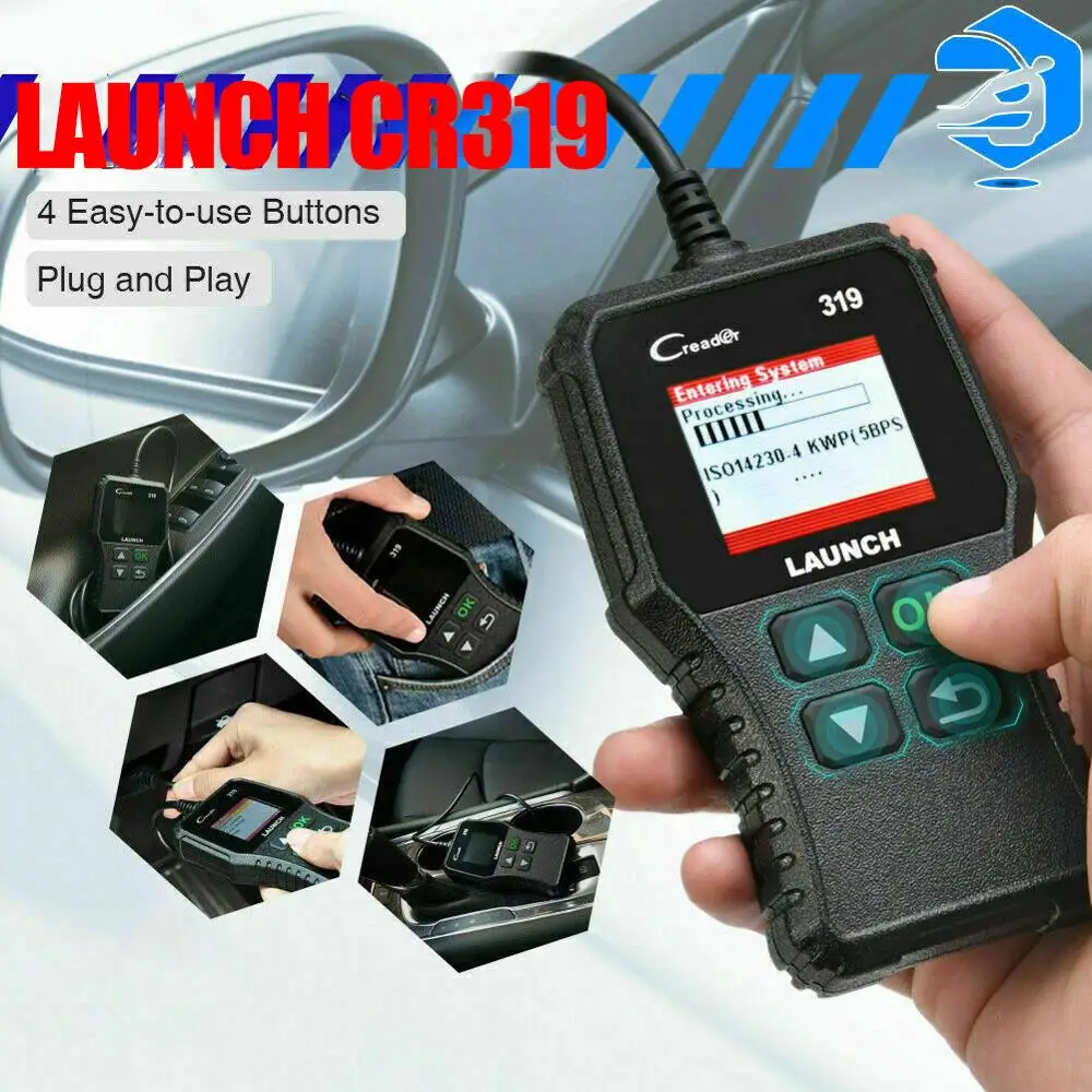 Launch X431 Creader 319 CR319 автоматический считыватель кодов полный OBDII EOBD OBD Автомобильный сканер диагностический инструмент автомобильный OBD2 сканер запуск