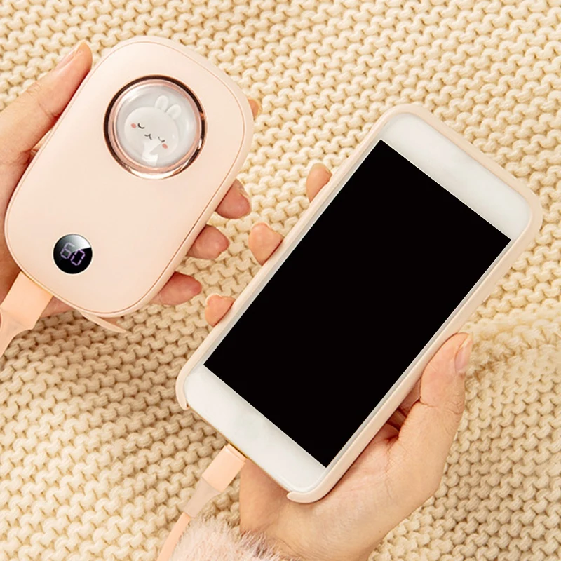 

10000MAh Portable Power Bank Hand Warmer Usb Double-Sided Heating Digital Display Temperature Control Hand Warmer
