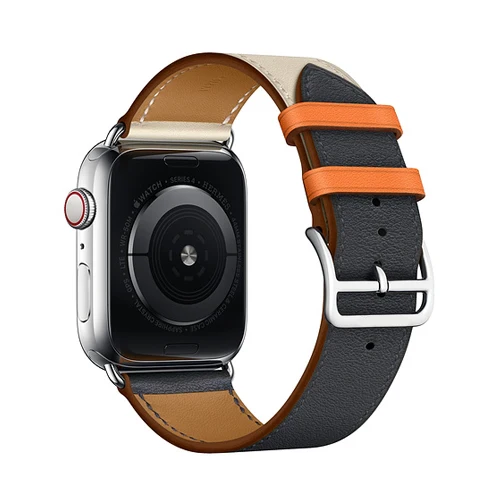 Кожаный ремешок для Apple watch 4, 5, ремешок 44 мм, 40 мм, iWatch 38 мм, 42 мм, ремешок из натуральной кожи, браслет для Apple watch 3, 2, 1, 42 - Цвет ремешка: 5