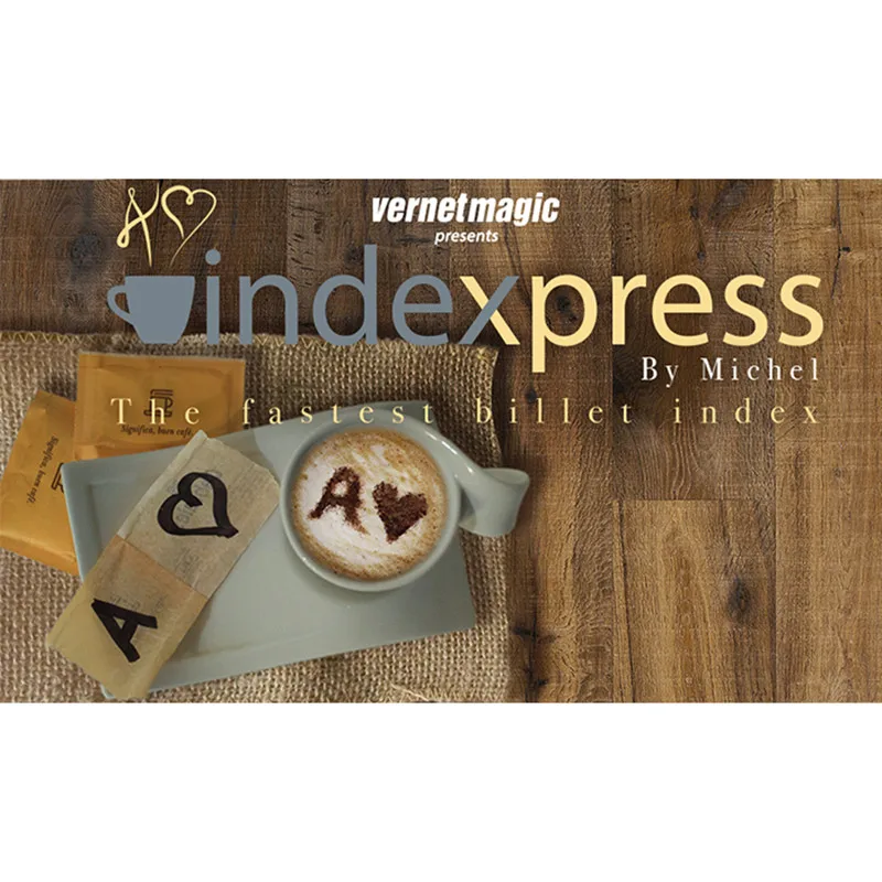 

Indexpress (Gimmick and Online Instructions) by Vernet Magic Tricks Mentalism Illusions Close up Fun Street Magic Card Magia