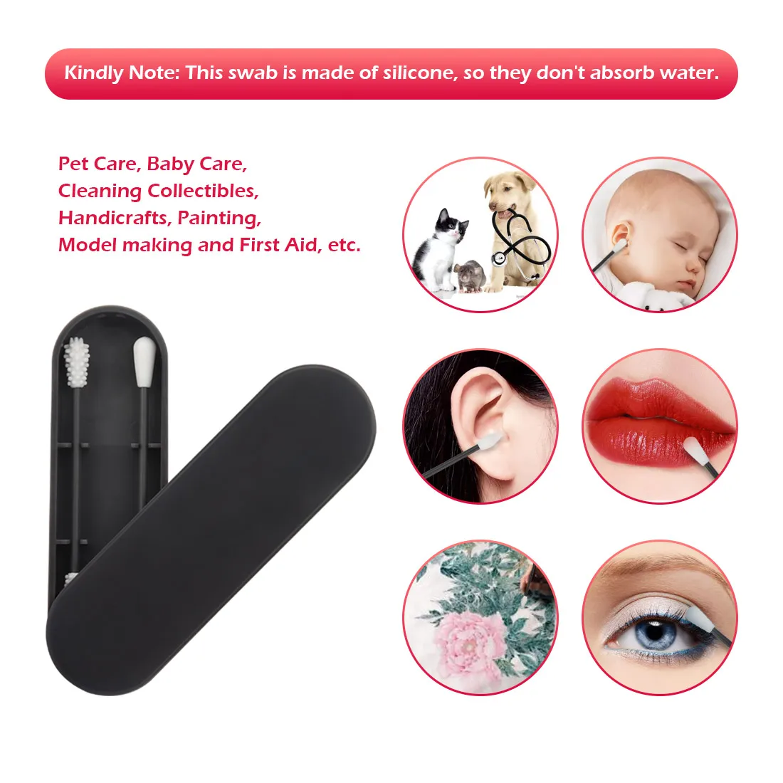 2 шт. многоразовые ватные палочки для ушей | Красота и здоровье