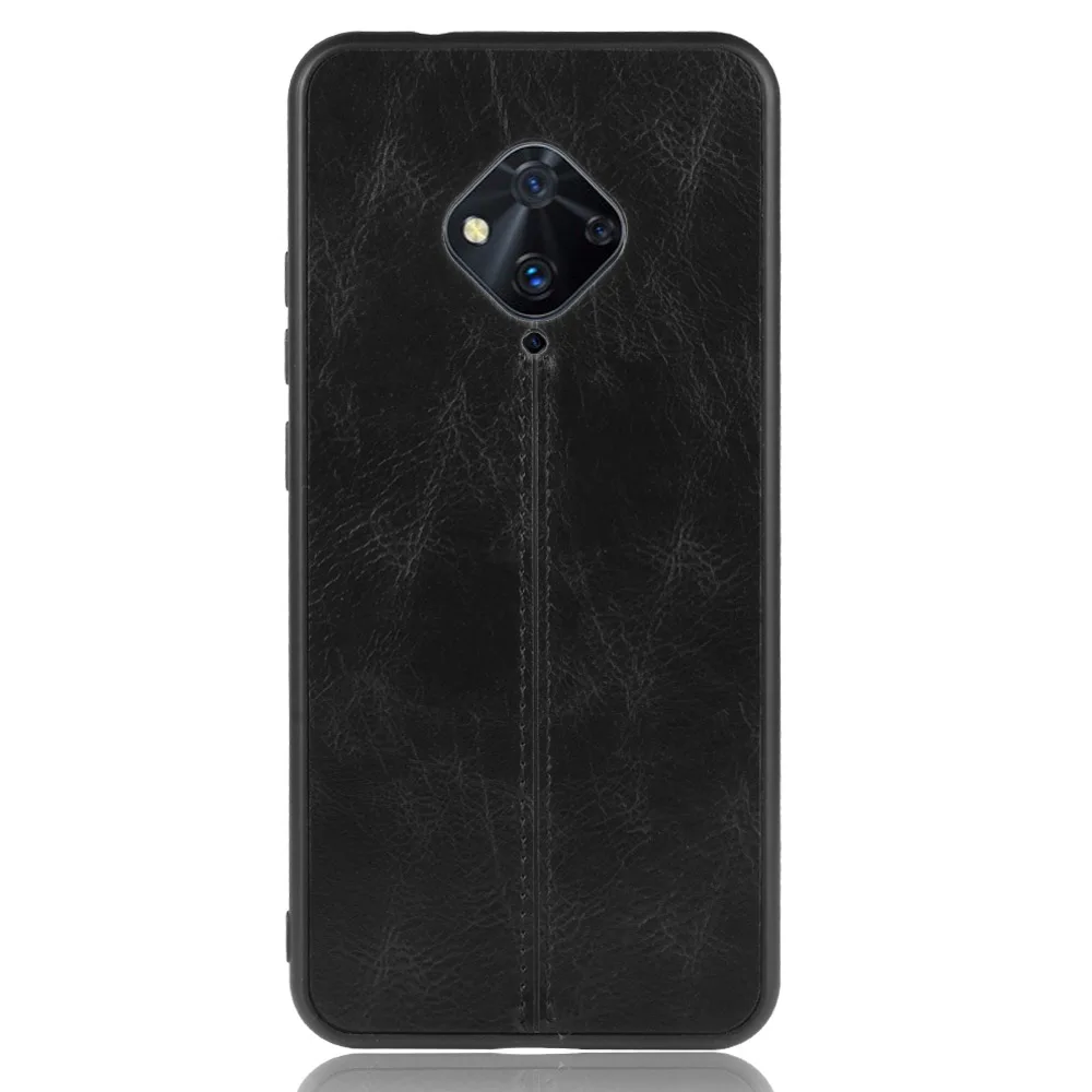 ДЛЯ vivo V17 чехол S1 Pro Чехол Мягкий Бампер роскошный из искусственной кожи телячья