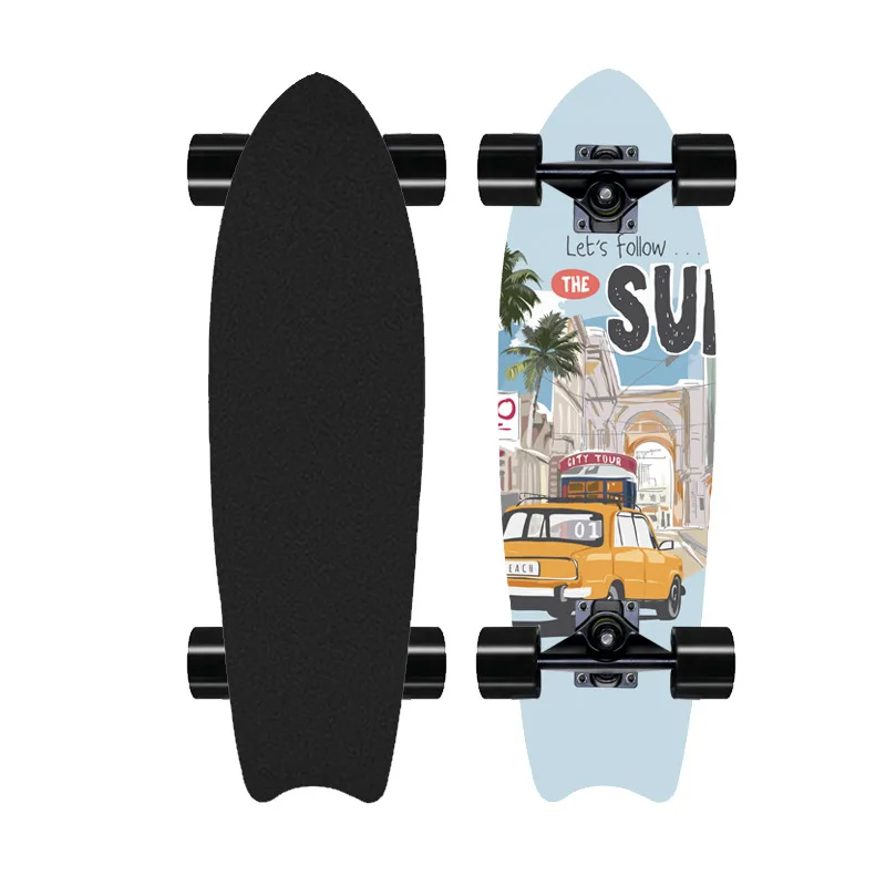 Land Surfboard Beginner Exercise Brush Street Big Fish Board Walking Skateboard Longboard Penny Board Surf Skate Boards