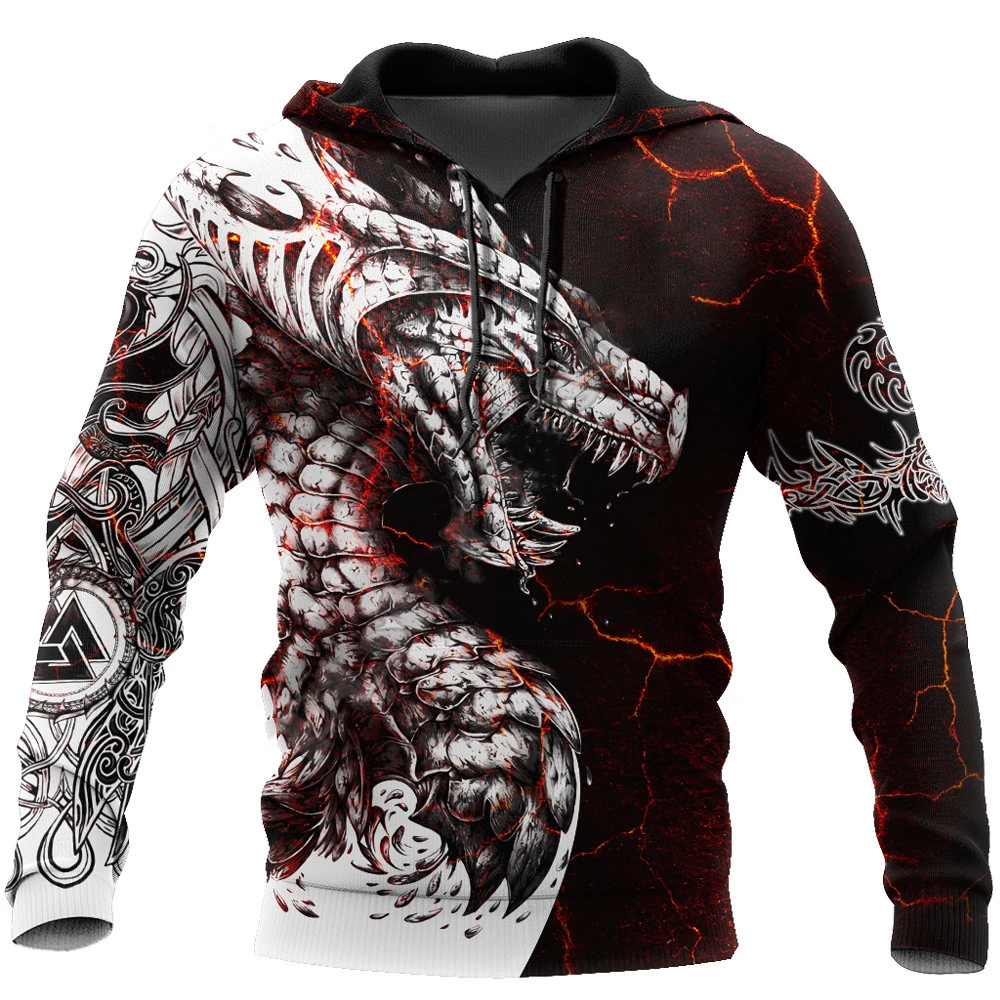

Black & White Tattoo Dragon 3D Printed Men Hoodies Sweatshirt Unisex Streetwear Zipper Pullover Casual Jacket KJ02