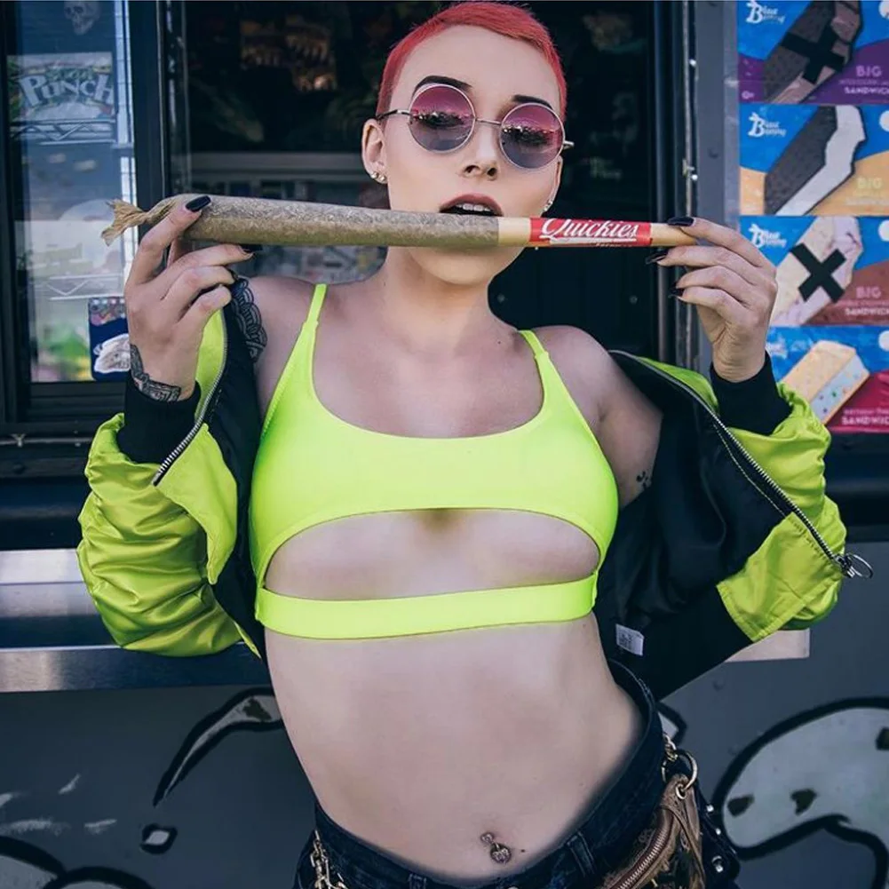 Женский укороченный топ в стиле хип хоп вечерний плявечерние Топ без рукавов на