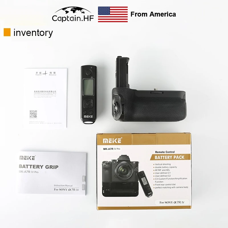 US Captain MK A7R IV Pro Батарейная Ручка для Зеркальной Камеры Sony A7R4 A9 Ⅱ Функция