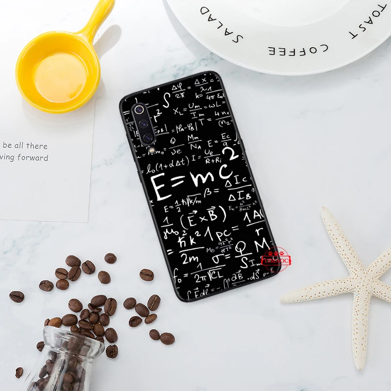 Mc2 с E = mc Математика Альберт Эйнштейн силиконовый чехол для Xiaomi 6 8 9 SE A1 A2 A3 Lite F1 Mix 2S