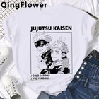 Футболка мужская с японским аниме юдзюцу кайсен, милая рубашка в стиле унисекс, крутой топ с графическим принтом Юдзи итадори, мультяшный рисунок, лето