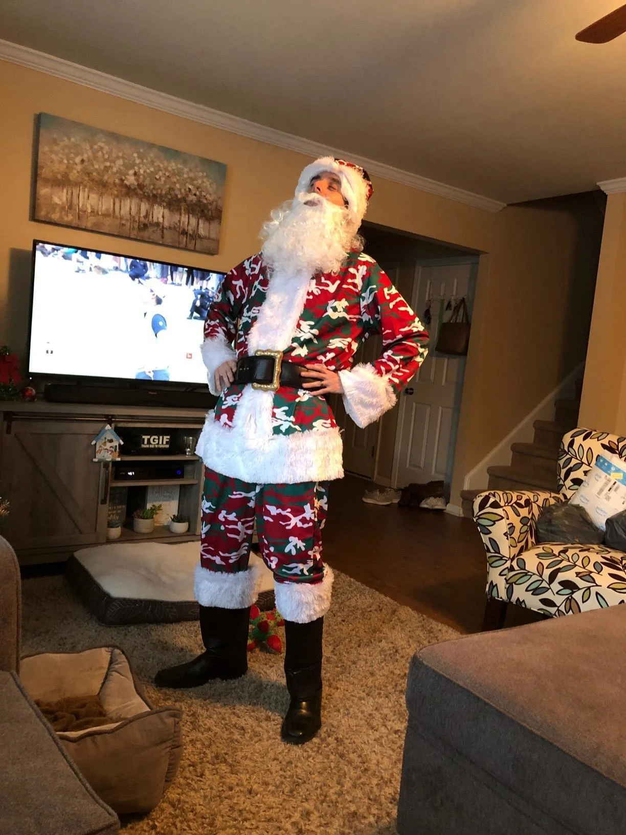 

Новые камуфляжные мужские костюмы Санта-Клауса для ролевых игр