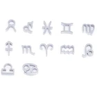 12 шт.лот подвески из нержавеющей стали со знаками зодиака 12 созвездий DIY Подвески для браслета ожерелья серьги изготовления ювелирных изделий 12 мм