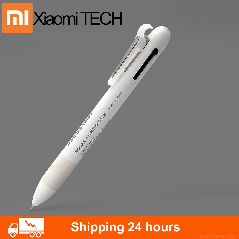 100% оригинальная многофункциональная шариковая ручка Xiaomi Mijia KACO 4 в 1 0 5 мм черный
