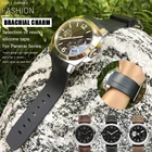 Ремешок силиконовый для PANERAI PAM441312359, черныйзеленыйкрасный, 24 мм