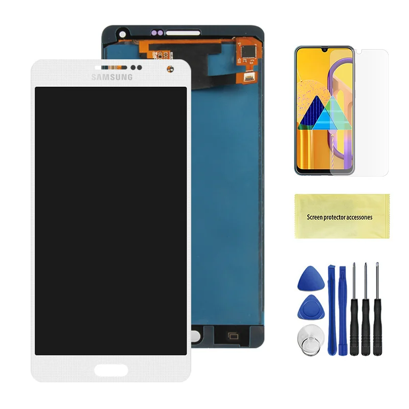 White Для samsung Galaxy A7 A700 lcd A700H A700F A700S A700K дисплей сенсорный экран дигитайзер Замена для A7 A700 экран lcd - Цвет: White