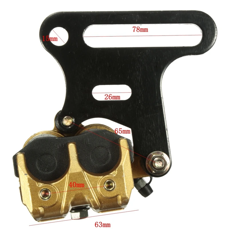 Задний гидравлический тормозной суппорт с двойным поршнем для мотоцикла 125 куб.