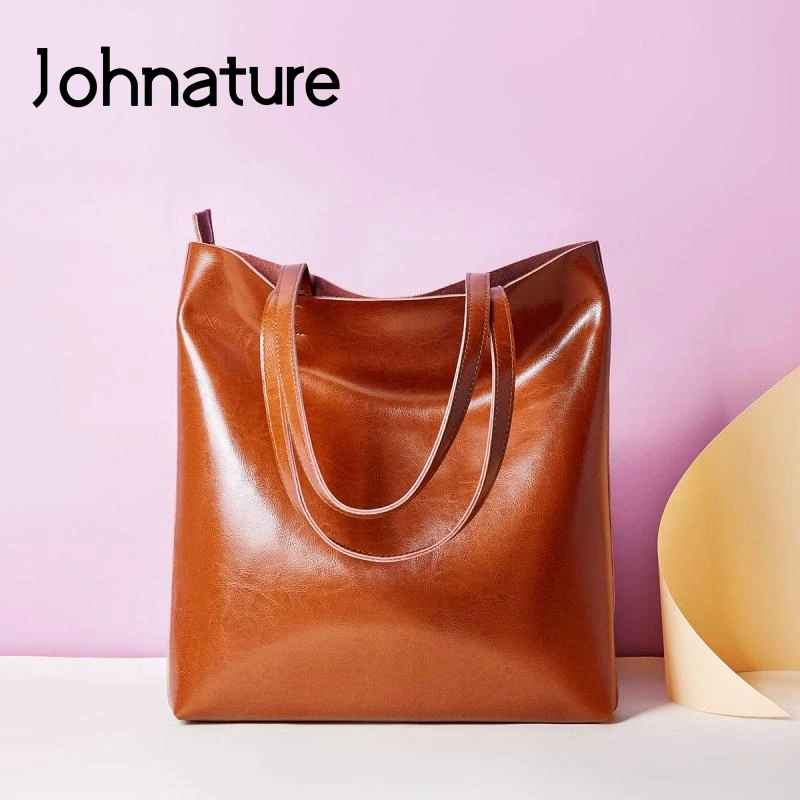 Женская Повседневная Сумка тоут на плечо Johnature вместительная сумка из