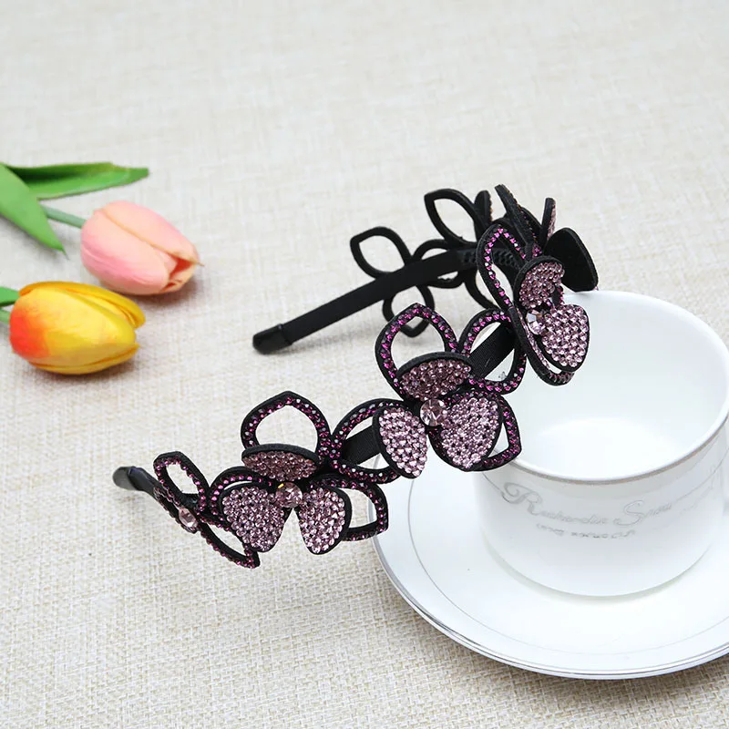 Головной убор с цветком новинка 2020 Женская повязка на голову шелковая резинка