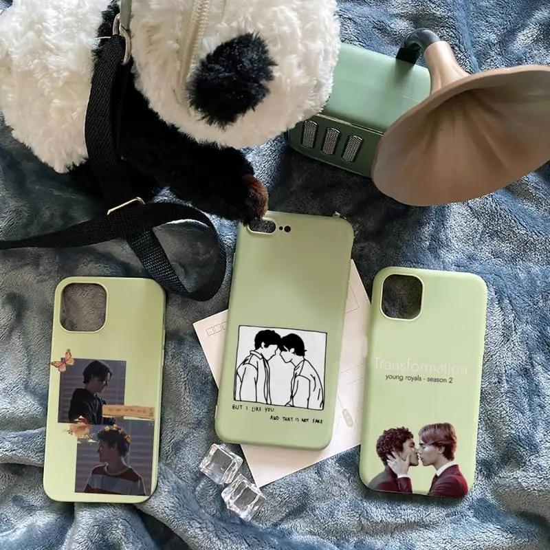 

TV series Young Royals Phone Case Candy Color for iPhone 6 7 8 11 12 s mini pro X XS XR MAX Plus