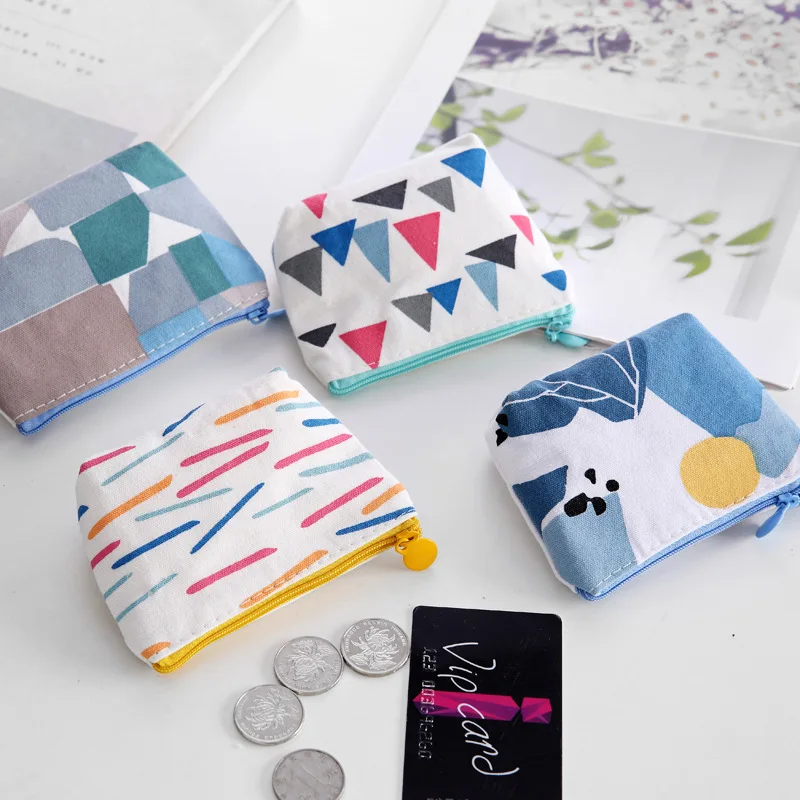 Mini Sanitary Napkin Bag Canvas Coin Purse Credit Card Holder Pad Pouch Cosmetics Organizer Storage Bags Women Wallets | Дом и сад