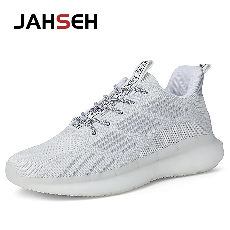 

New Soft Running Shoes Breathable Flywire Walking Shoes Outdoor Lightweight Sport Athletic Shoes High Quality Jogging Mens Sneak