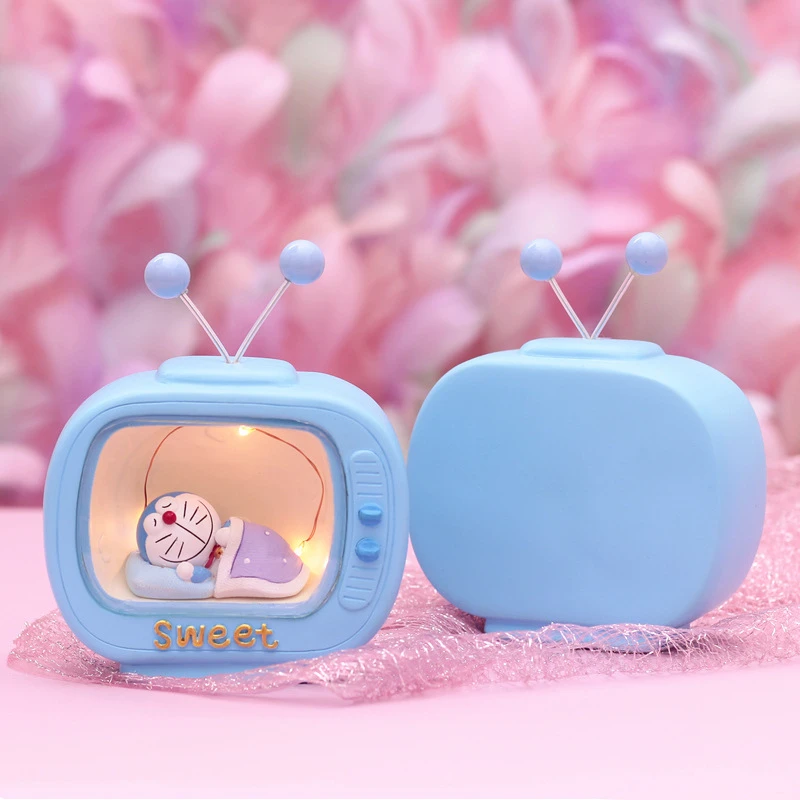 Светодиодный ночник Doraemon из смолы игрушка для детей детская прикроватная лампа