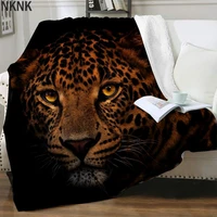 nknk brank tiger blanket animal bedding throw ferocious bedspread for bed harajuku 3d print sherpa blanket fashion high quality